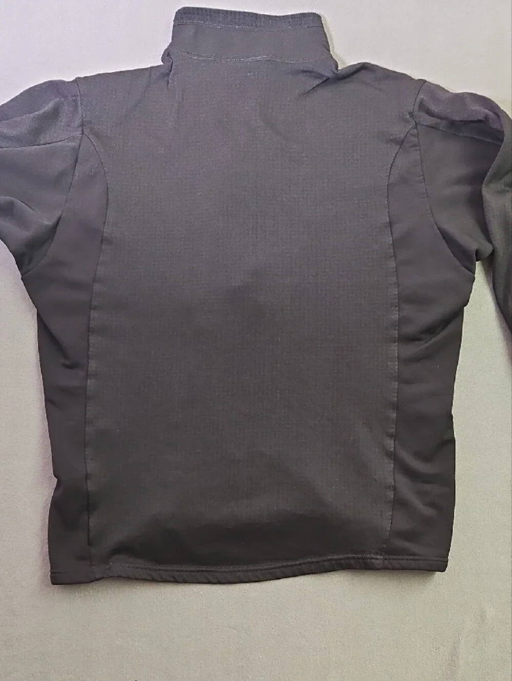 Vintage Patagonia R1 Flash Pullover 1999 Made In USA Black Grid Fleece L 40100